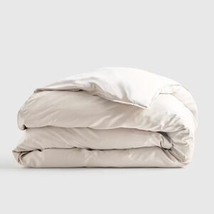 NWT QUINCE Bamboo Duvet Cover King/Cal King Sand 4418